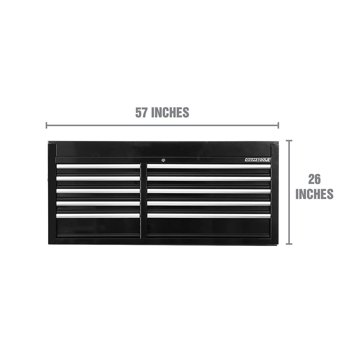 OEMTOOLS 24737 Professional Series 57 Inch 10 Drawer Tool Chest - Black Additional Image 1