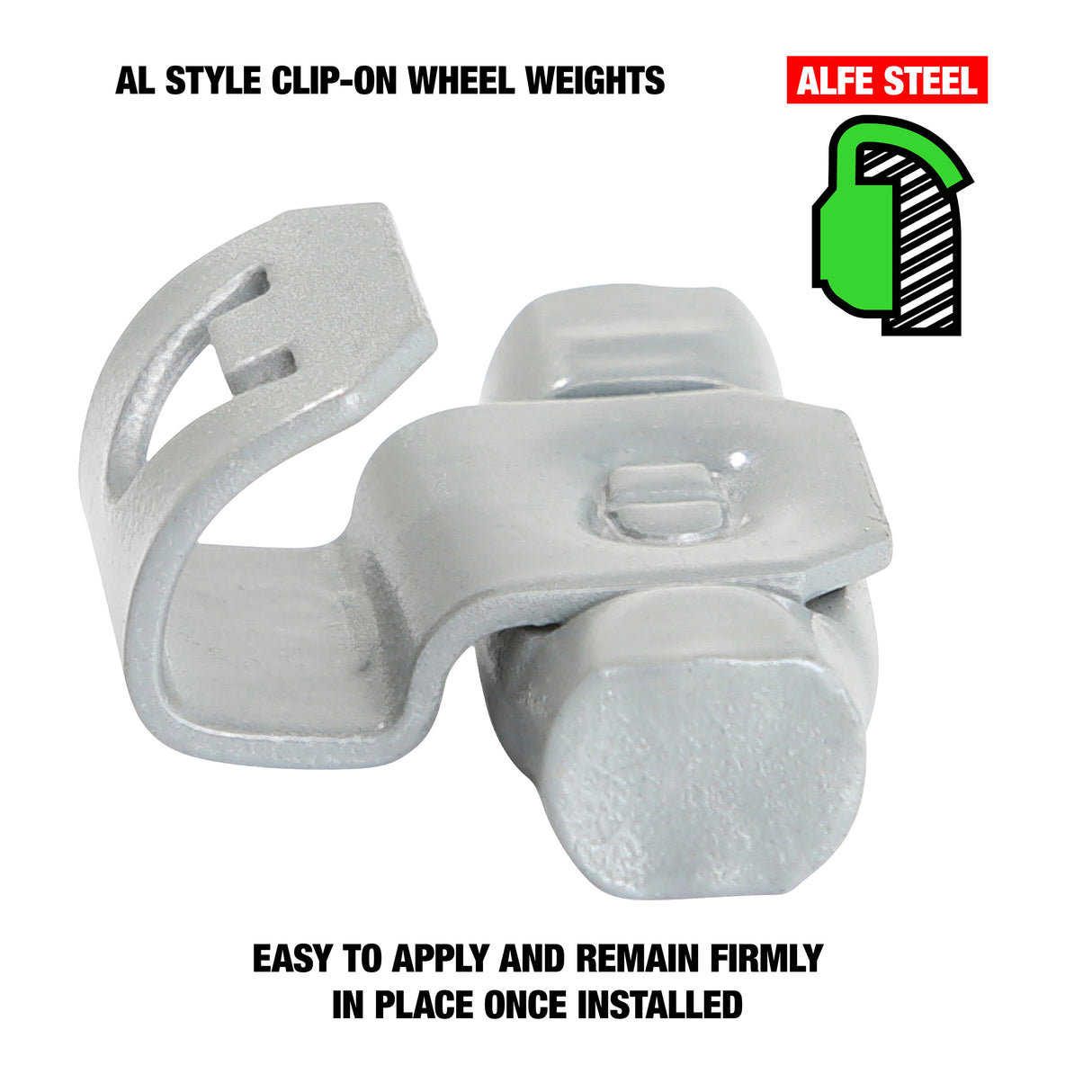 OEMTOOLS 23231 0.50 Oz. AL Style Steel Wheel Weight - 1 Box of 25 Additional Image 2