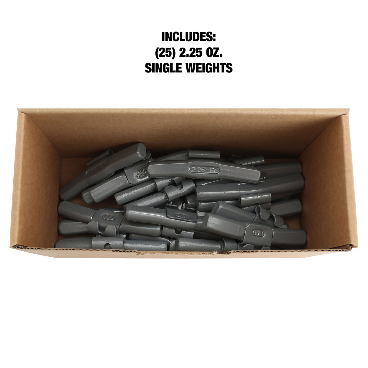 OEMTOOLS 23235 2.25 Oz. P Style Steel Wheel Weight - 1 Box of 25 Additional Image 4