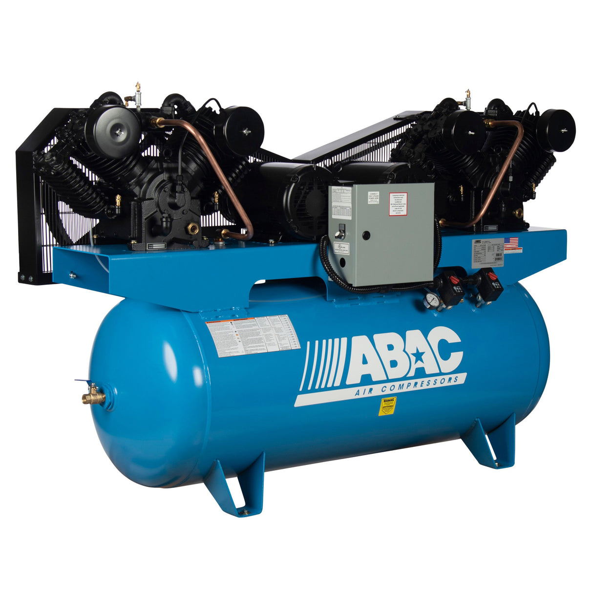 ABAC ABC10-23120HD 10 HP Duplex 2 x 10 230V 3-Phase Air Compressor Additional Image 3