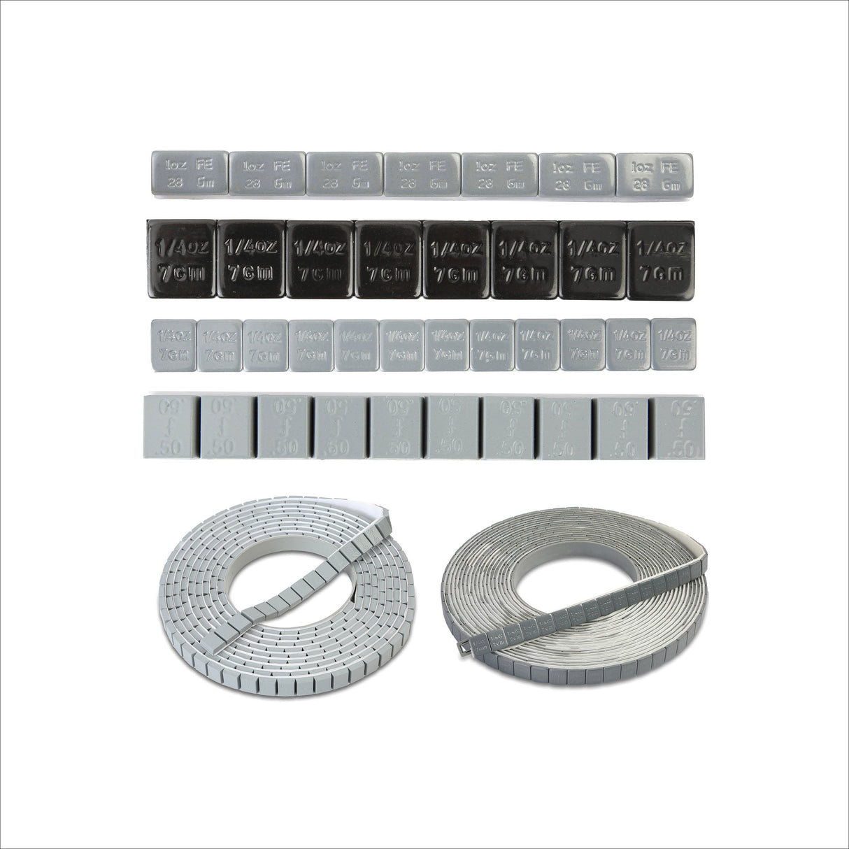 OEMTOOLS 68956 Adhesive Wheel Weight Kit, Weights Only Main Image