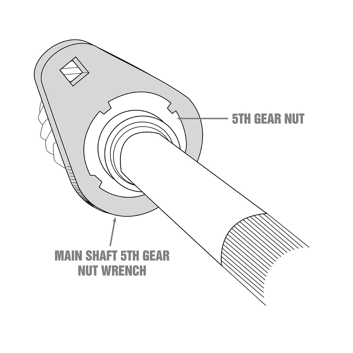 OEMTOOLS 25103 Dodge Main Shaft 5th Gear Nut Wrench Additional Image 4