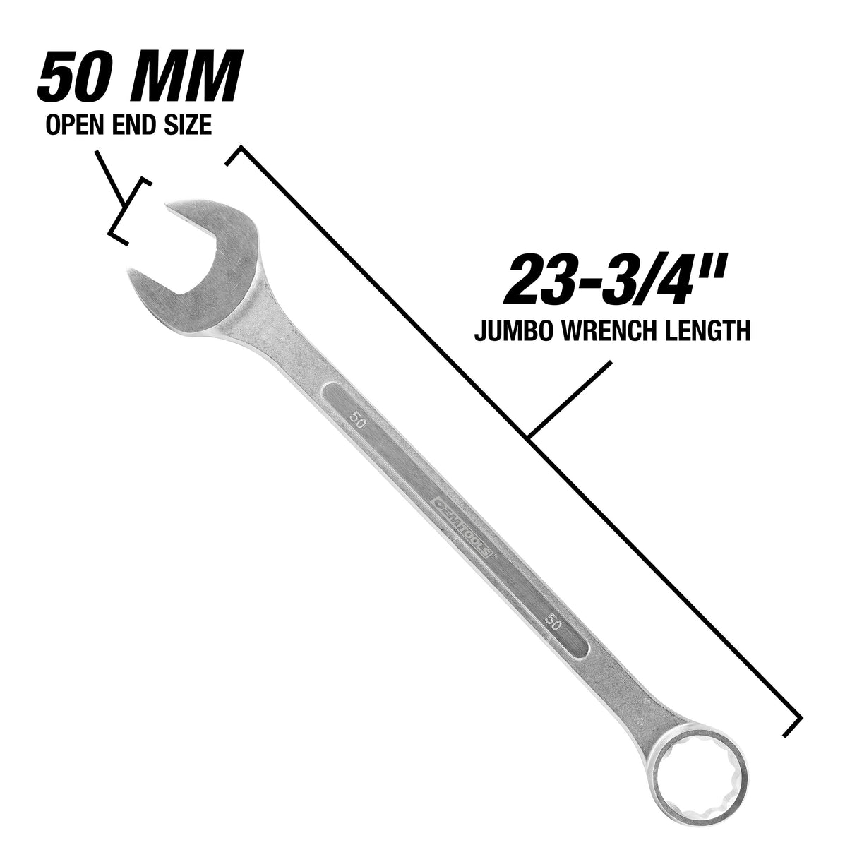 OEMTOOLS 22137 50 mm Jumbo Combination Wrench Additional Image 2