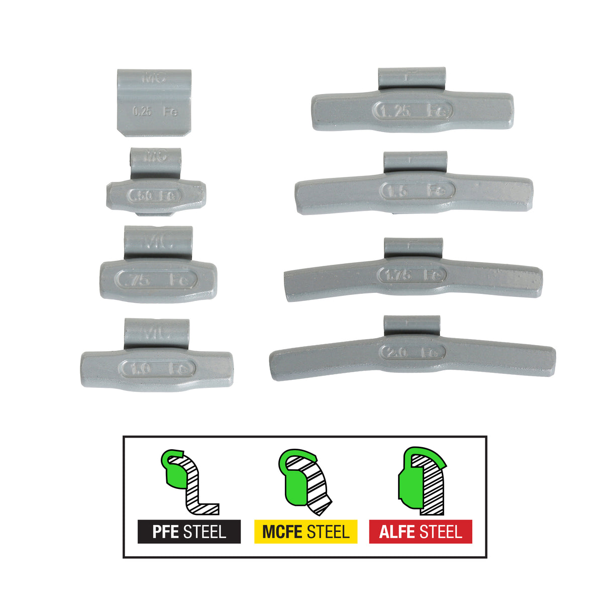 OEMTOOLS 68957 Wheel Weight Starter Kit, Weights Only Main Image