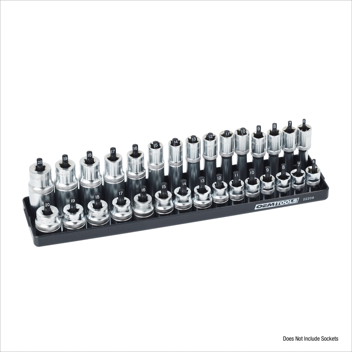 OEMTOOLS 22209 3/8in. Drive Socket Tray (Metric) Additional Image 1