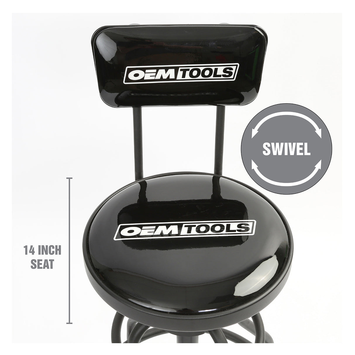 OEMTOOLS 24911 Adjustable Hydraulic Stool Additional Image 2