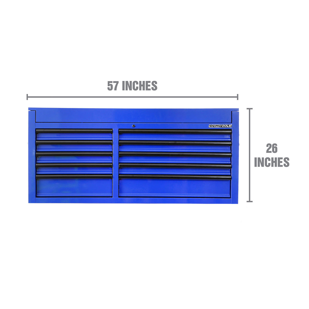 OEMTOOLS 24734 Professional Series 57 Inch 10 Drawer Tool Chest - Blue Additional Image 1