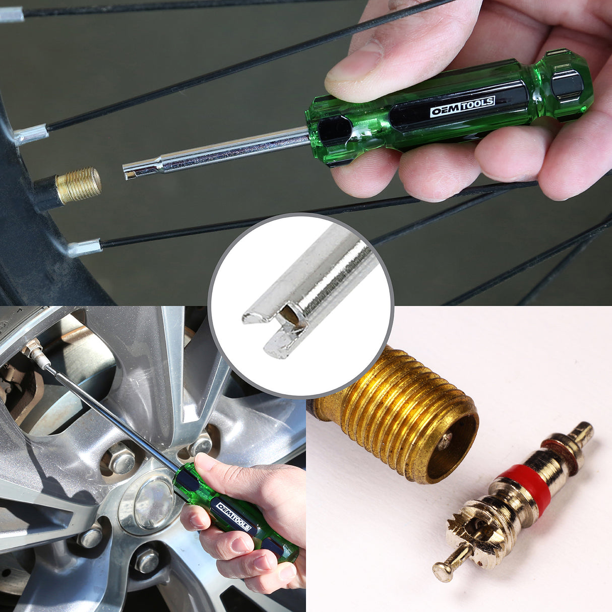 OEMTOOLS 22589 2-Piece Tire Valve Core Tool Set Additional Image 5