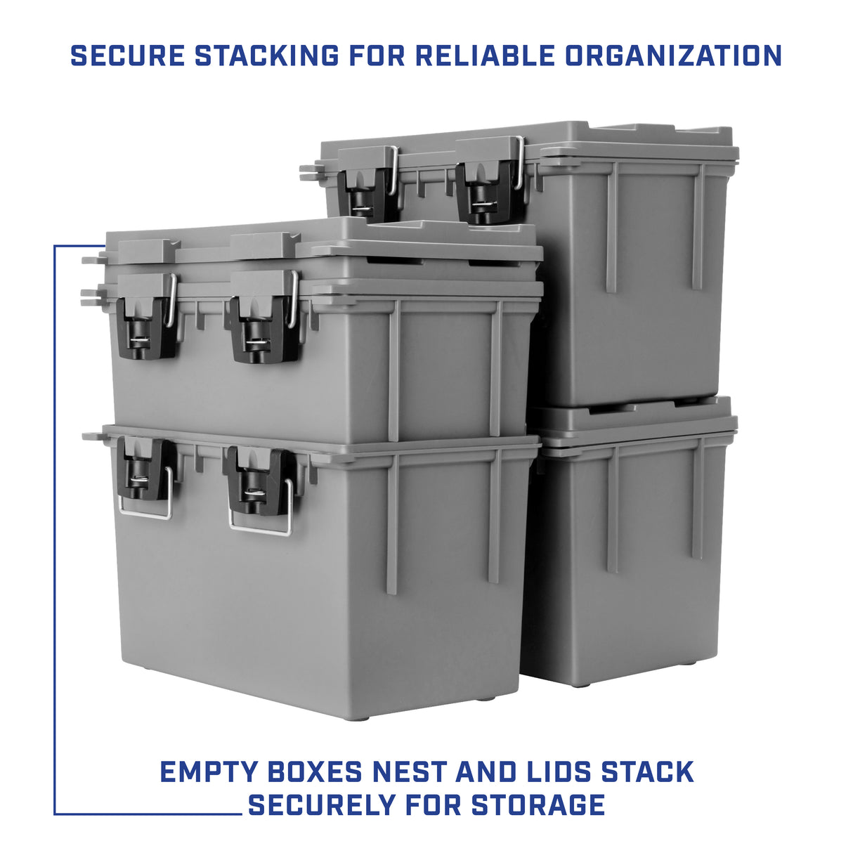 Sheffield 12766 4 PK XL Field Box Set - Gray Additional Image 5