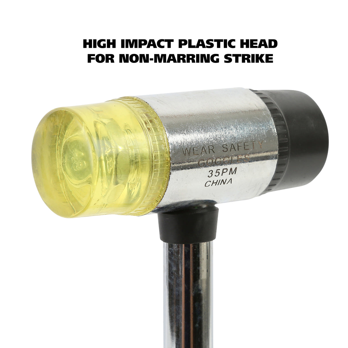 GreatNeck 35PM Steel Plastic/Rubber Mallet (8 Oz.) Additional Image 3