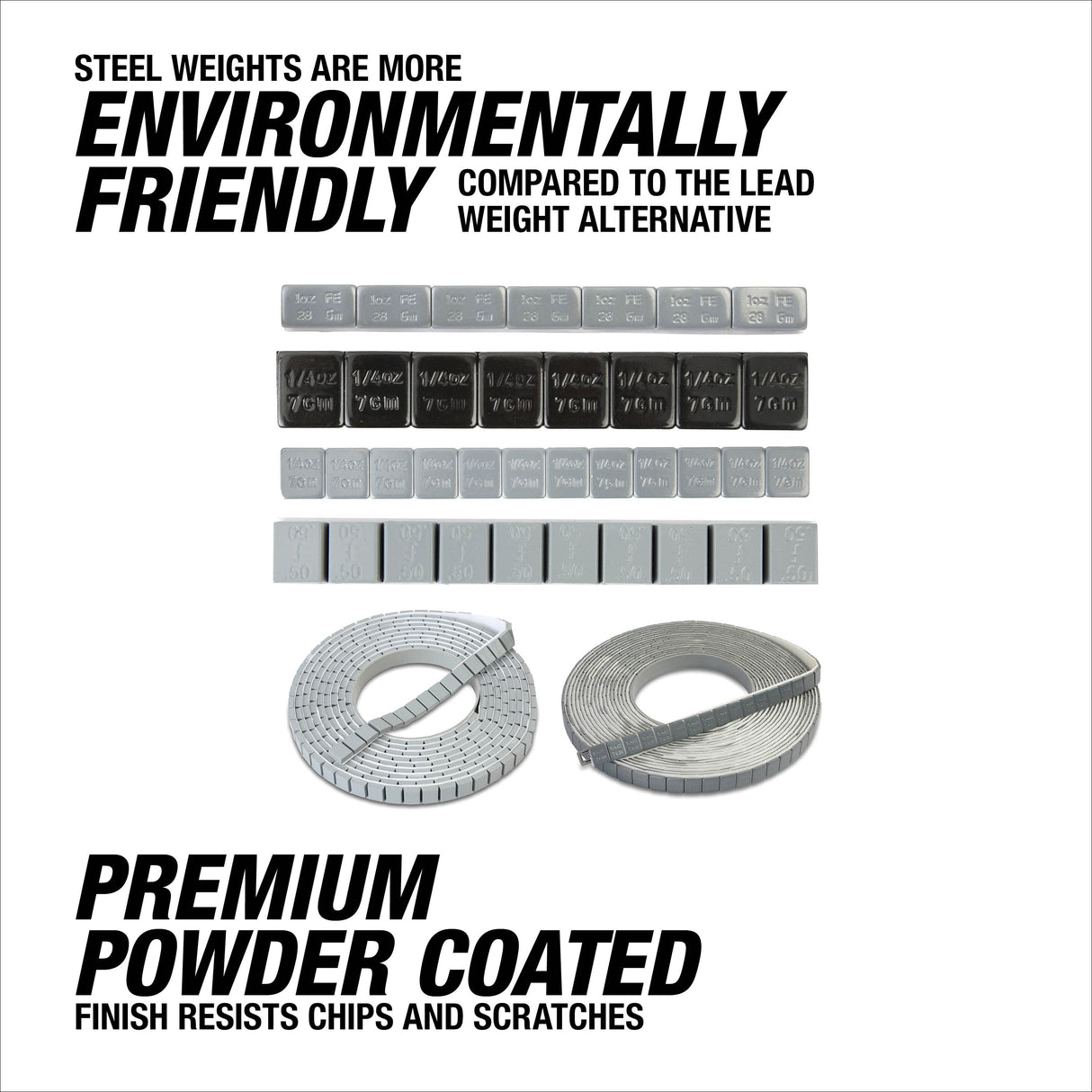 OEMTOOLS 68956 Adhesive Wheel Weight Kit, Weights Only Additional Image 2