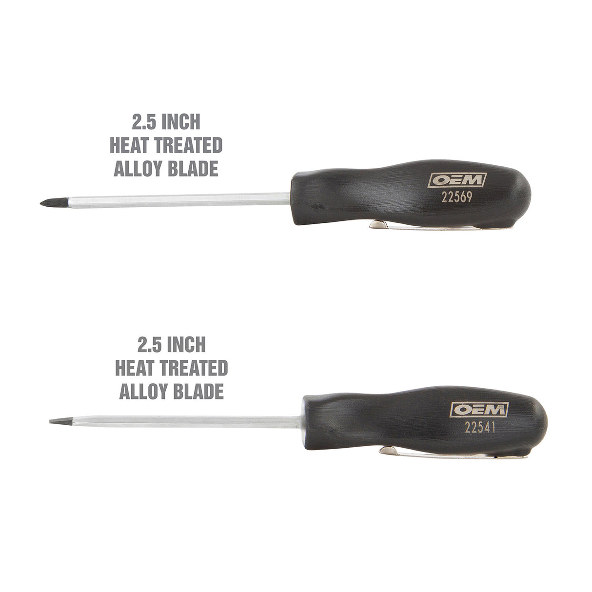OEMTOOLS 22590 2-Piece Pocket Screwdriver Set Additional Image 1