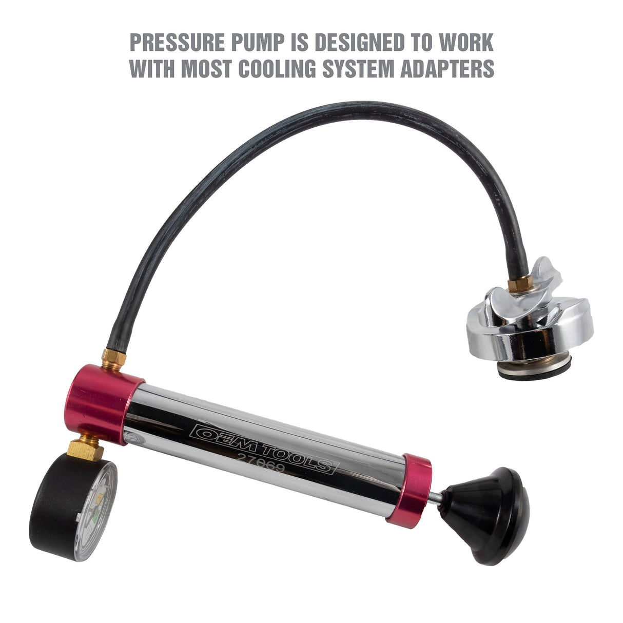 OEMTOOLS 27068 Universal Cooling System Pressure Test Kit Additional Image 4