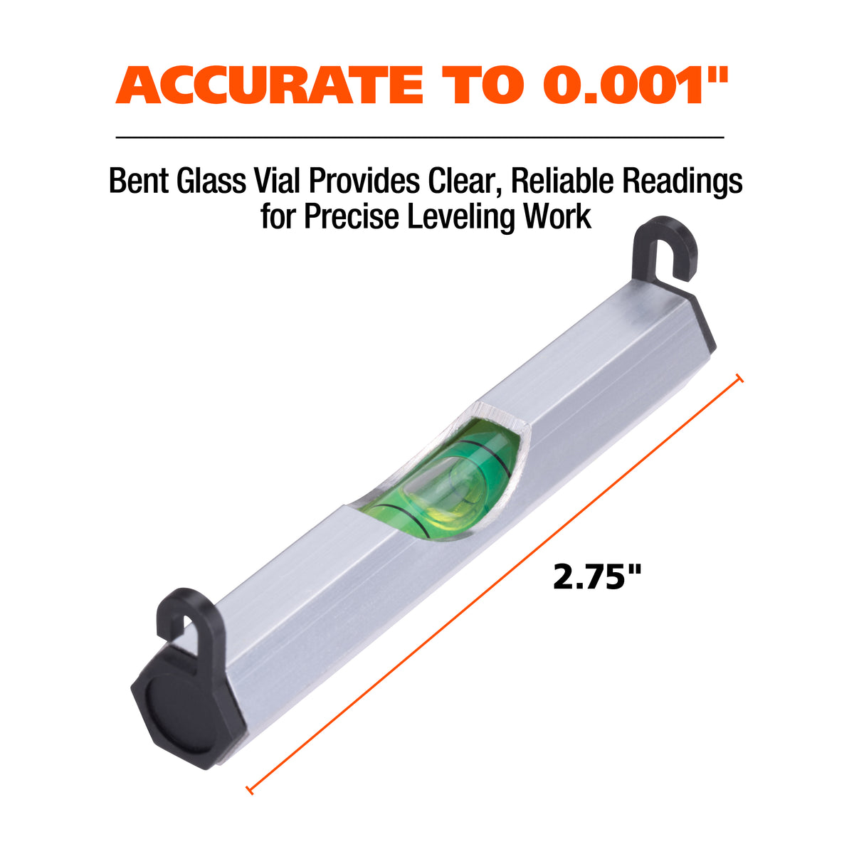 GreatNeck 75168 Aluminum Line Level (2.75 Inch) Additional Image 3