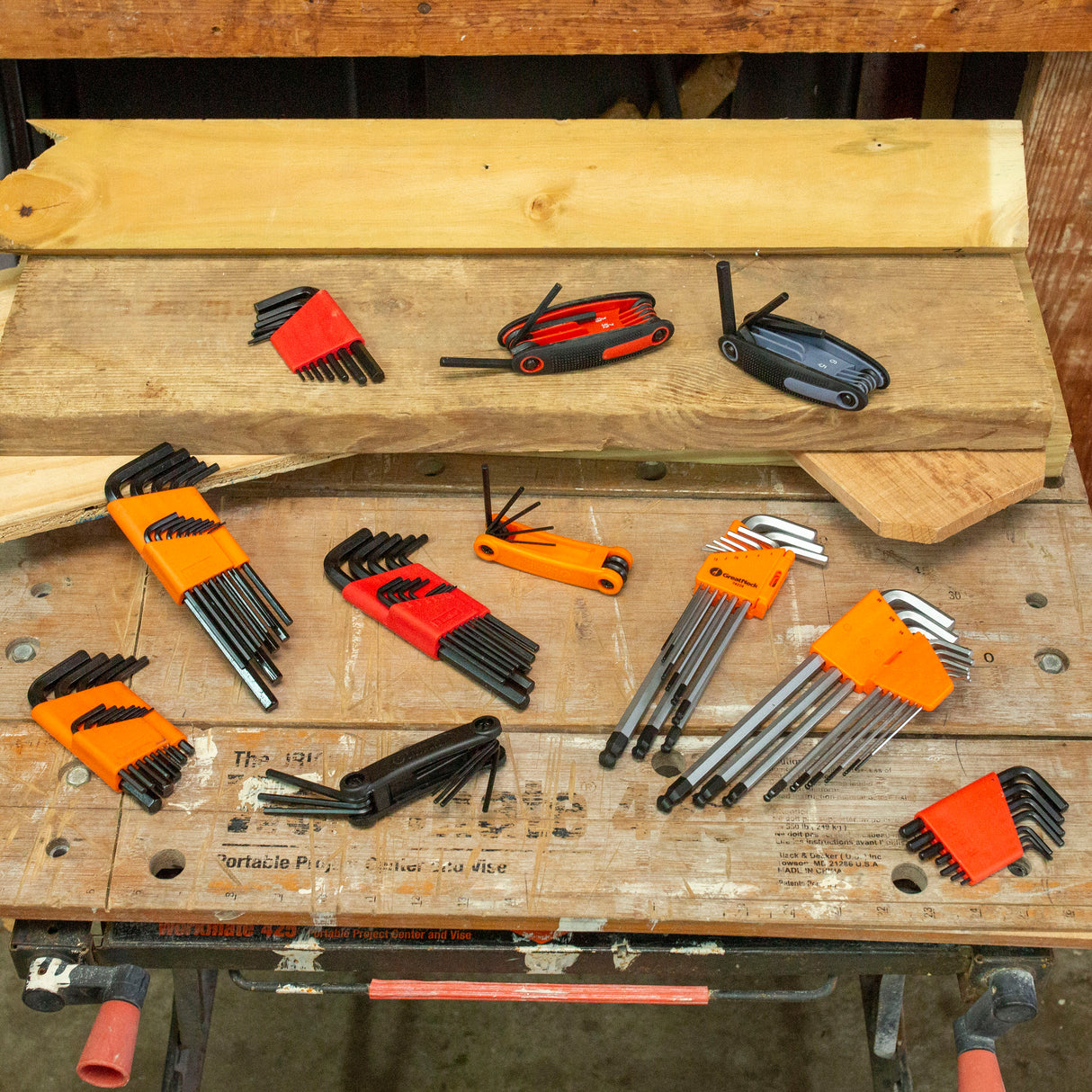 GreatNeck HEK9C Folding Hex Key Set (9 Piece SAE) Additional Image 10