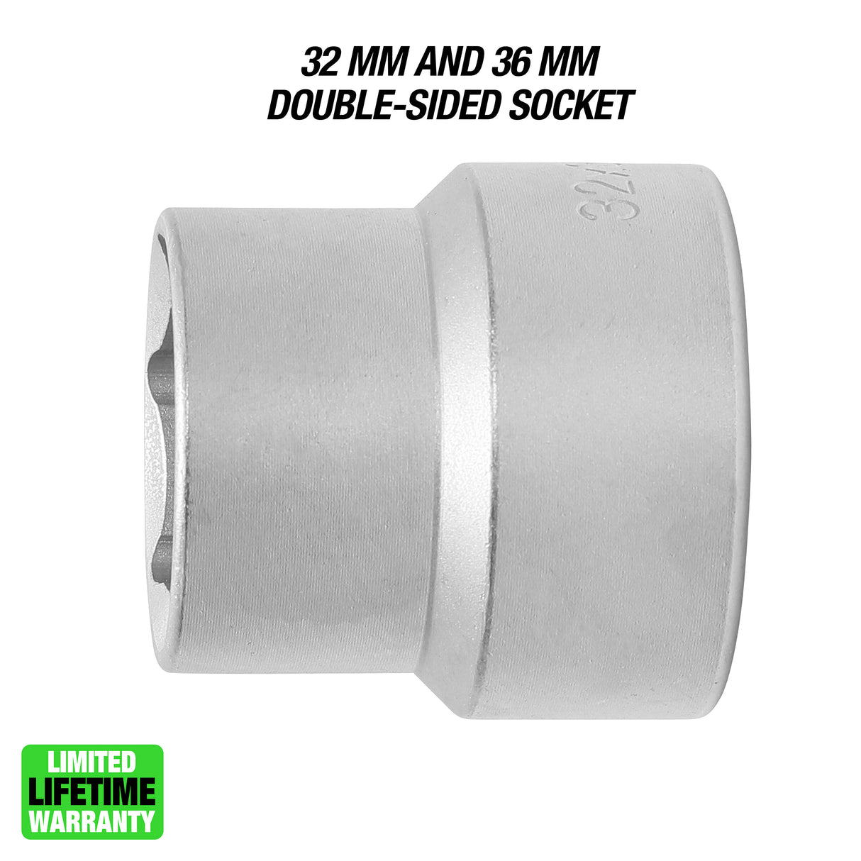 OEMTOOLS 25421 32 mm and 36 mm Double Female Oil Filter Socket Additional Image 2