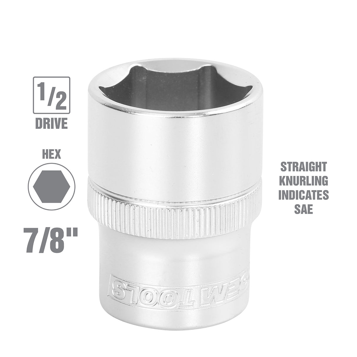 OEMTOOLS 22366 1/2in. Drive Socket (7/8 Inch) Additional Image 1