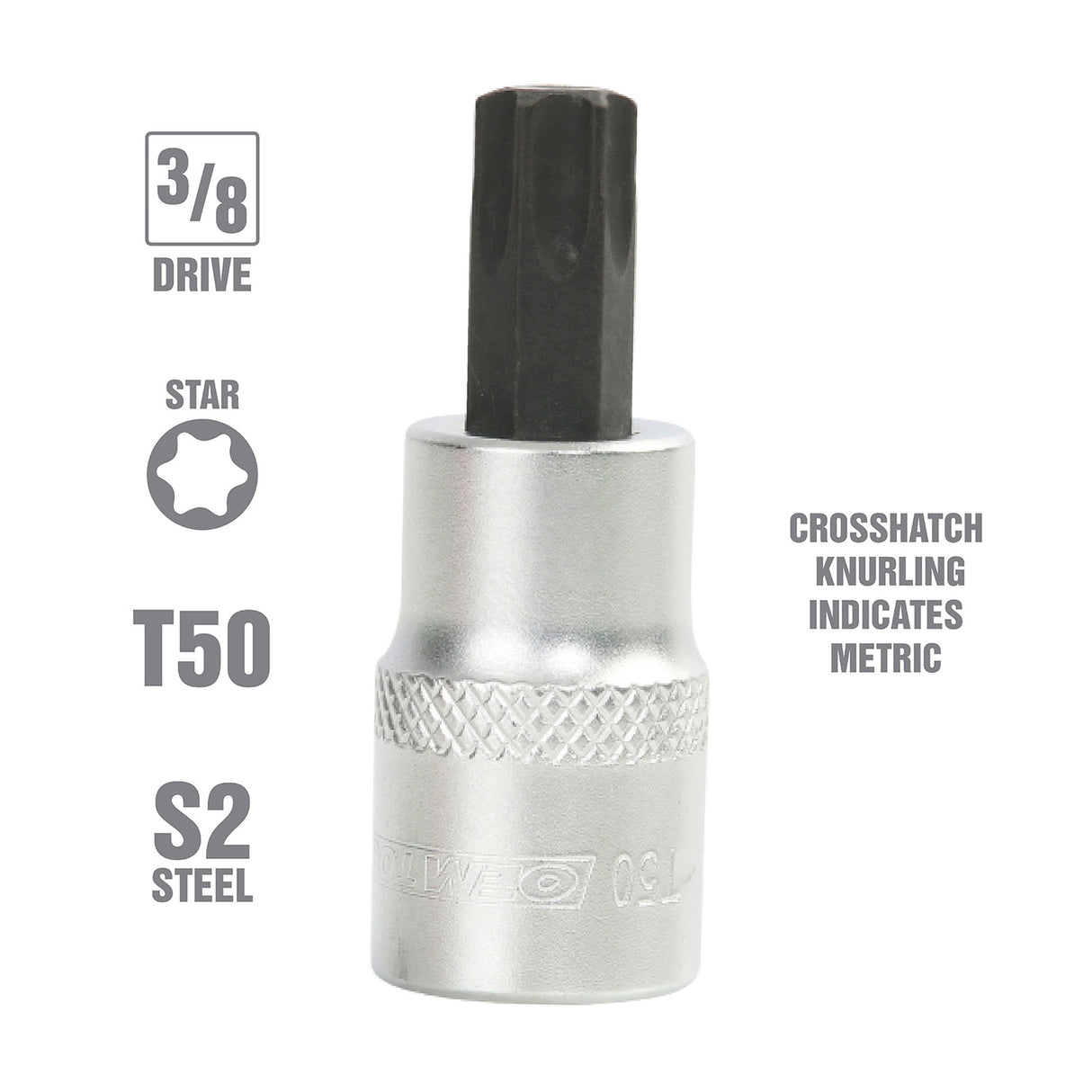 OEMTOOLS 22770 3/8 Inch Drive Star Socket Bit (T50) Additional Image 1