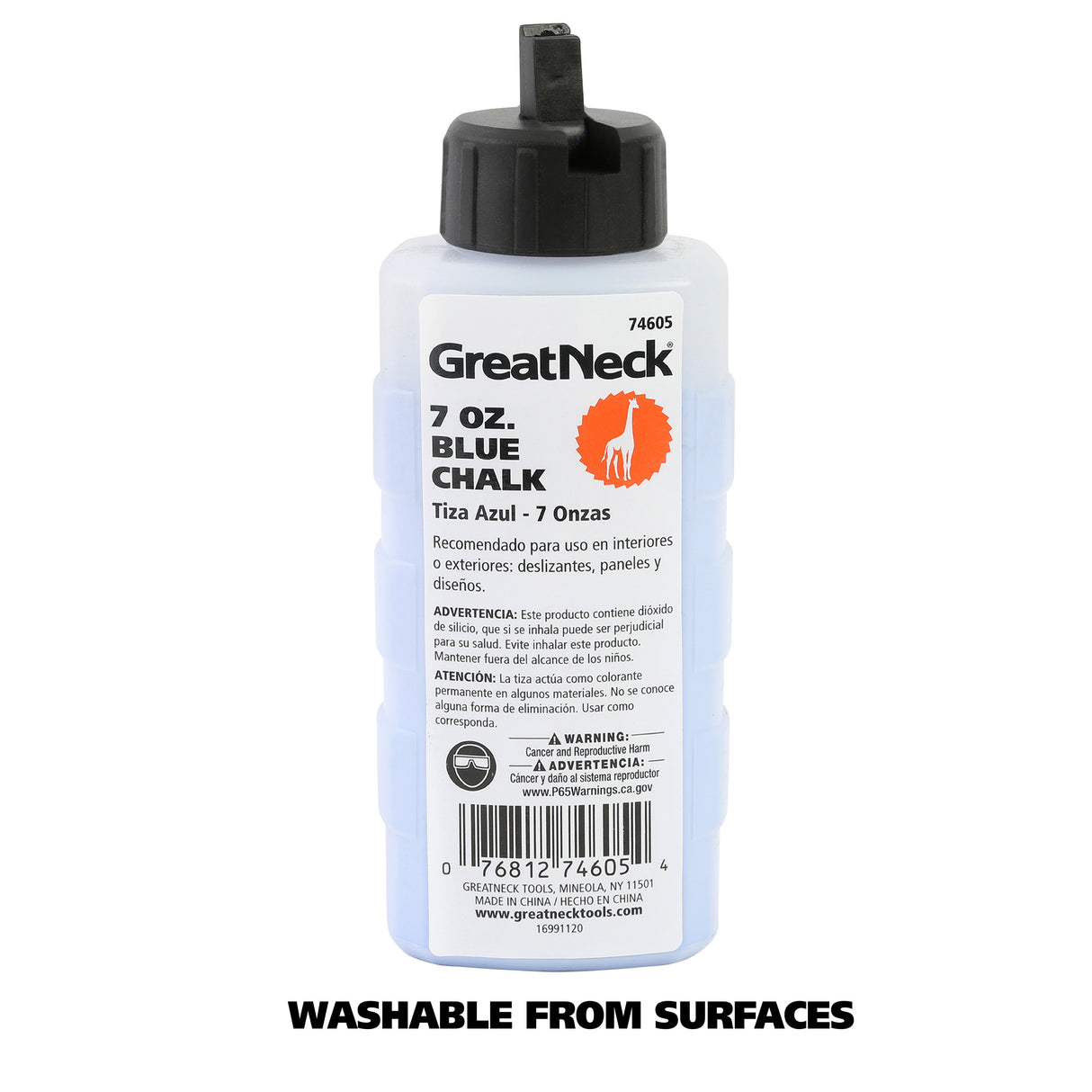 GreatNeck 74605 Blue Chalk - 7 Oz Additional Image 2