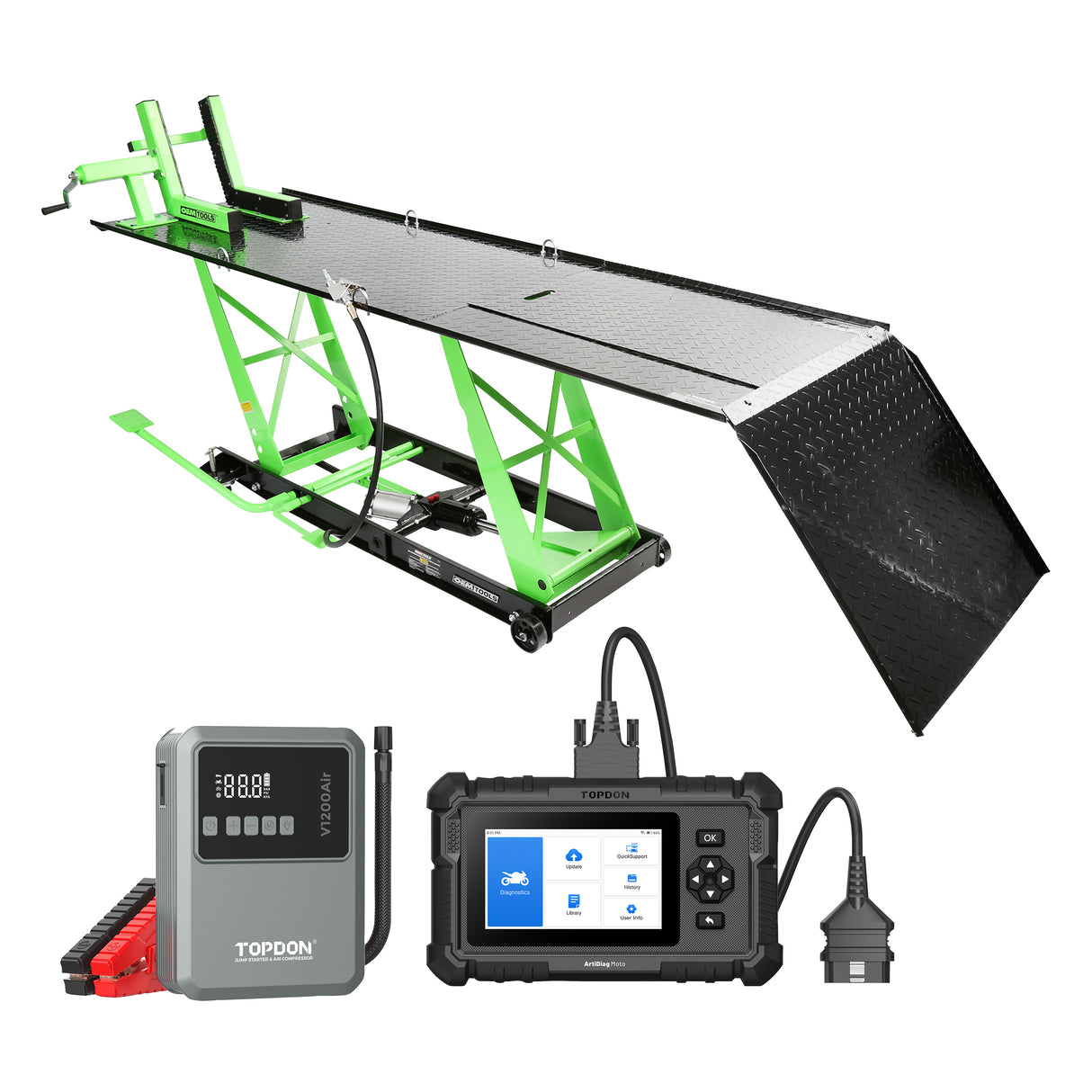 OEMTOOLS Motorcycle Service Essentials Bundle Main Image