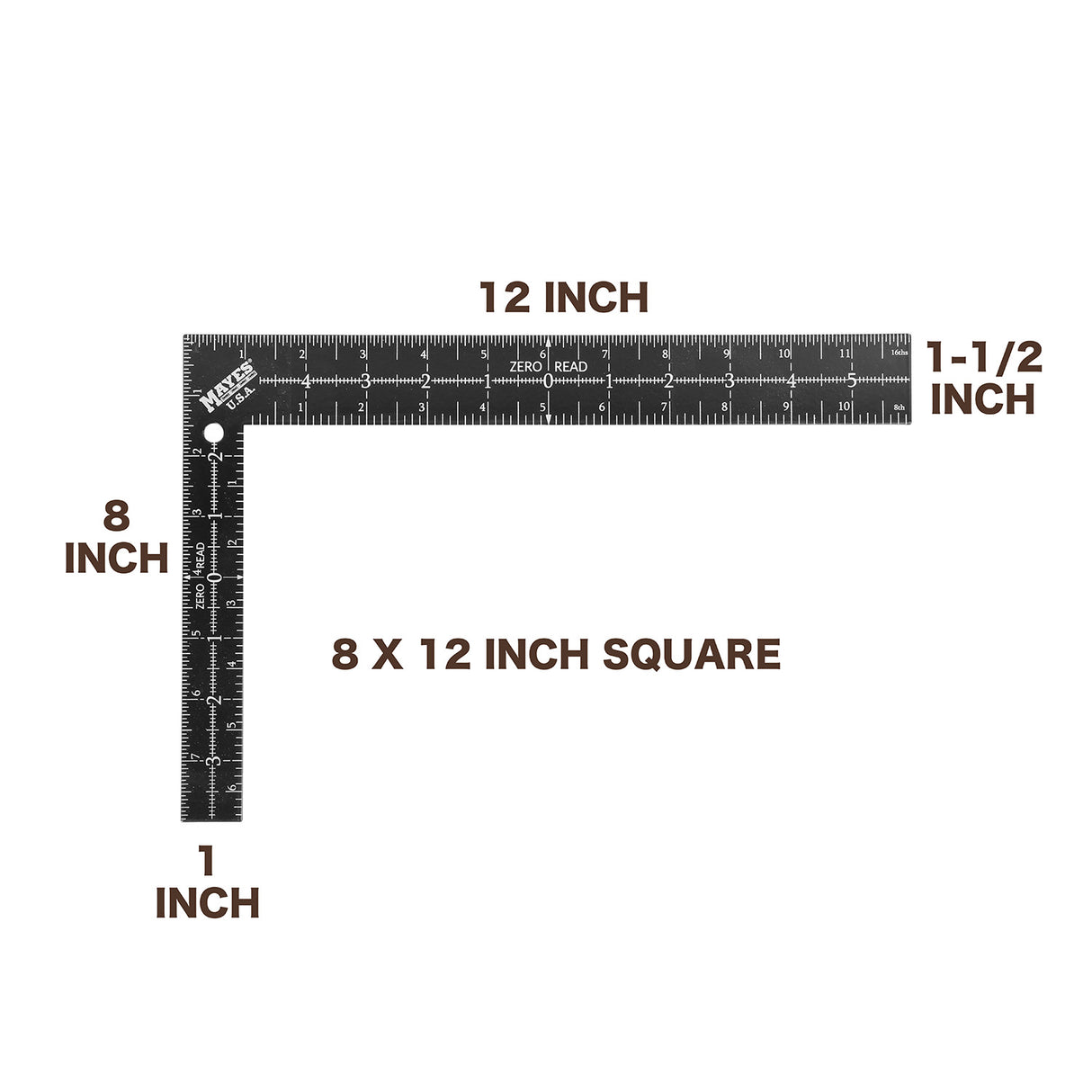 Mayes 10233 Center Finding Square (8 x 12 Inch) Additional Image 1