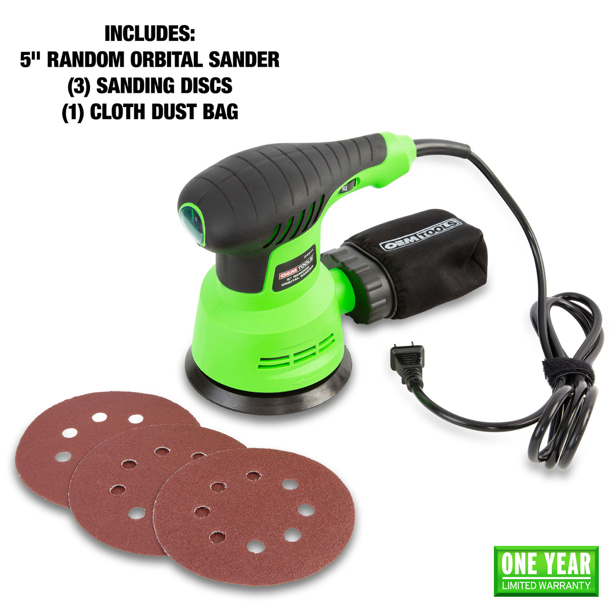 OEMTOOLS 24671 5 Inch Random Orbital Sander Additional Image 1