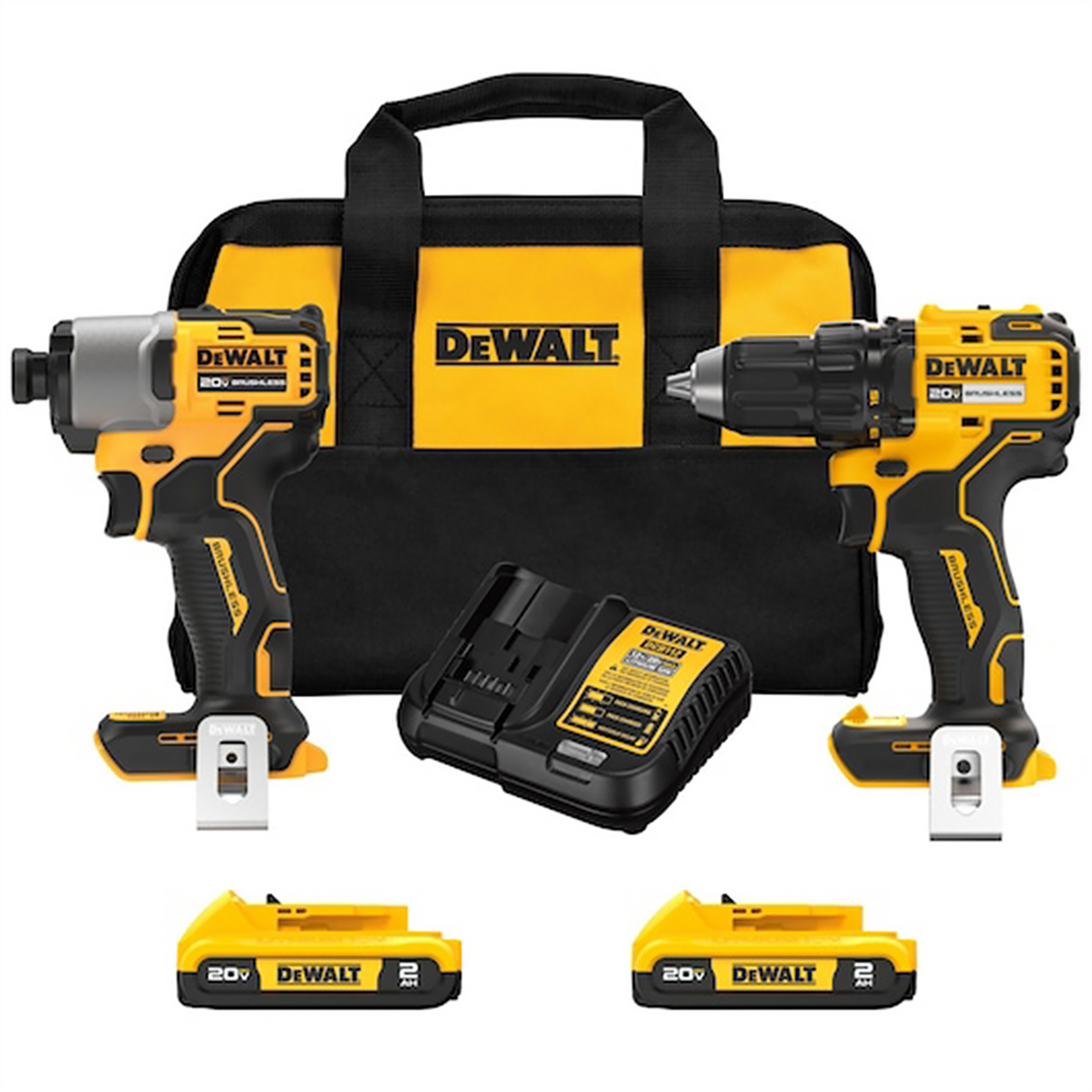 Dewalt DCK226D2 ATOMIC 20V MAX Brushless Compact Drill/Driver & Impact Driver Combo Kit Main Image