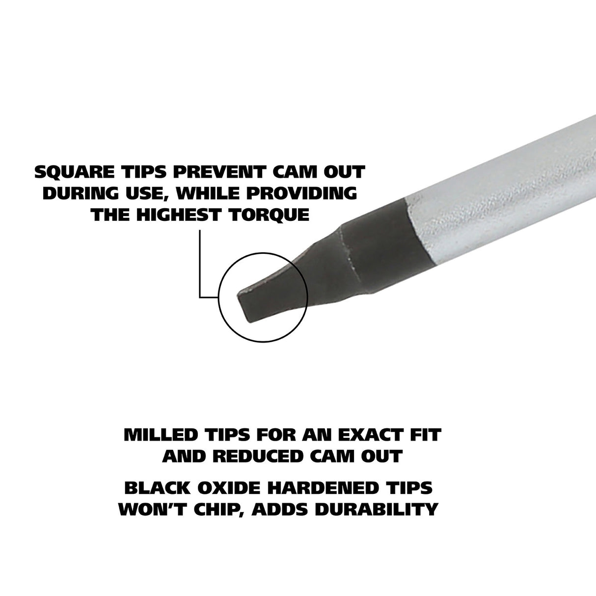 GreatNeck 73312 #1 x 4 Inch Round Shank Screwdriver Additional Image 2