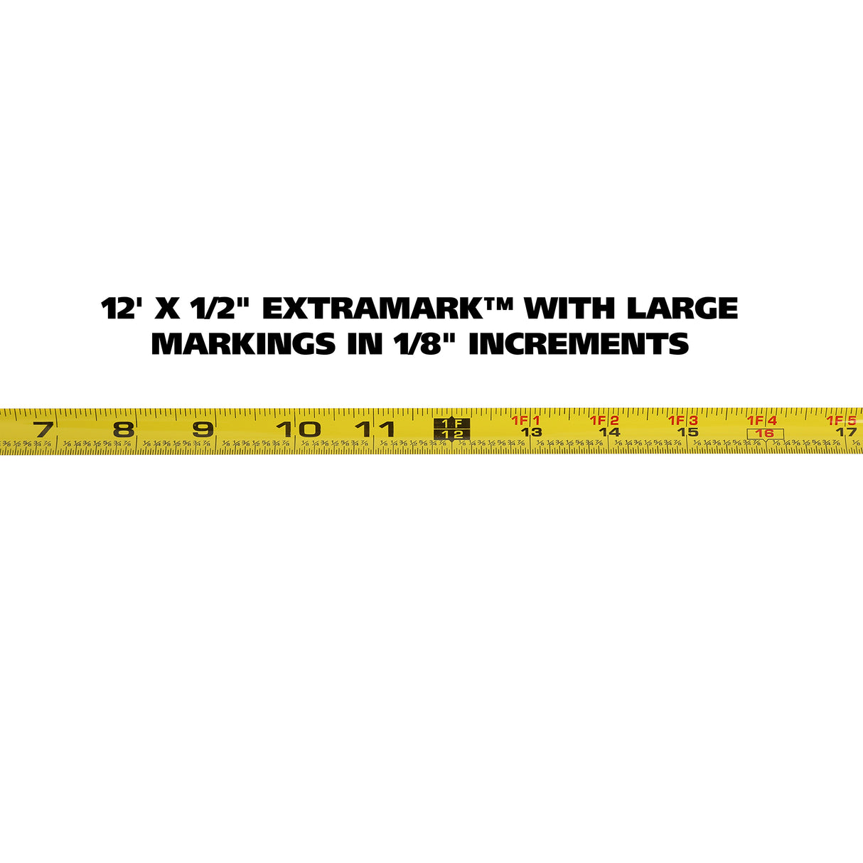 GreatNeck C125I ExtraMark™ Chrome Tape Measure (12 Ft. x 5/8 Inch) Additional Image 3