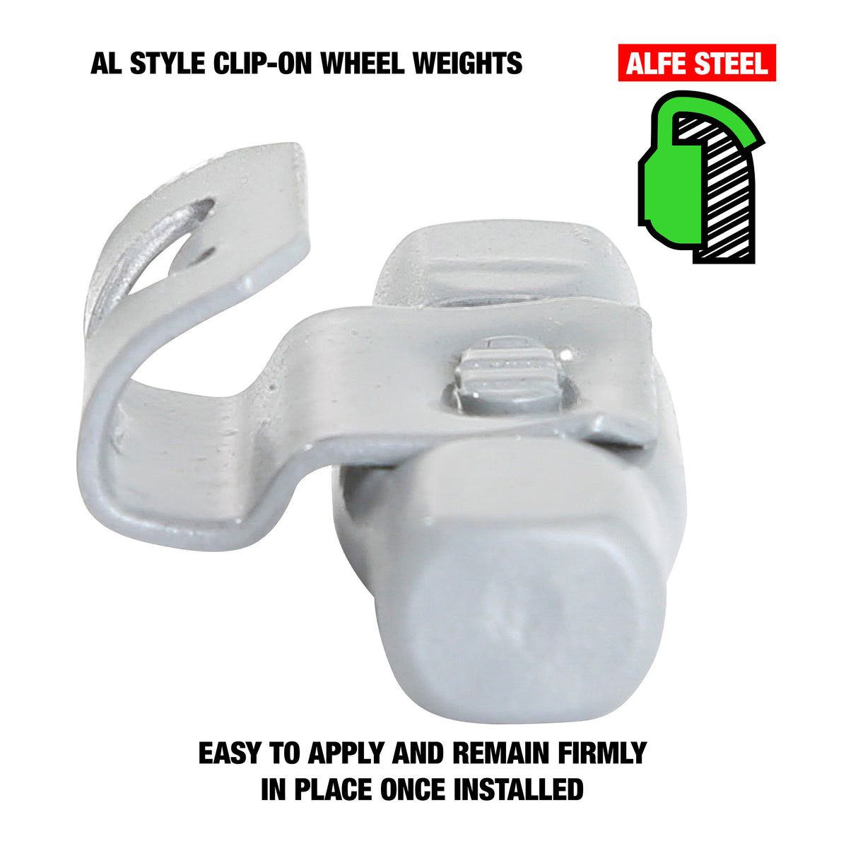 OEMTOOLS 23234 1.00 Oz. AL Style Steel Wheel Weight - 1 Box of 25 Additional Image 2