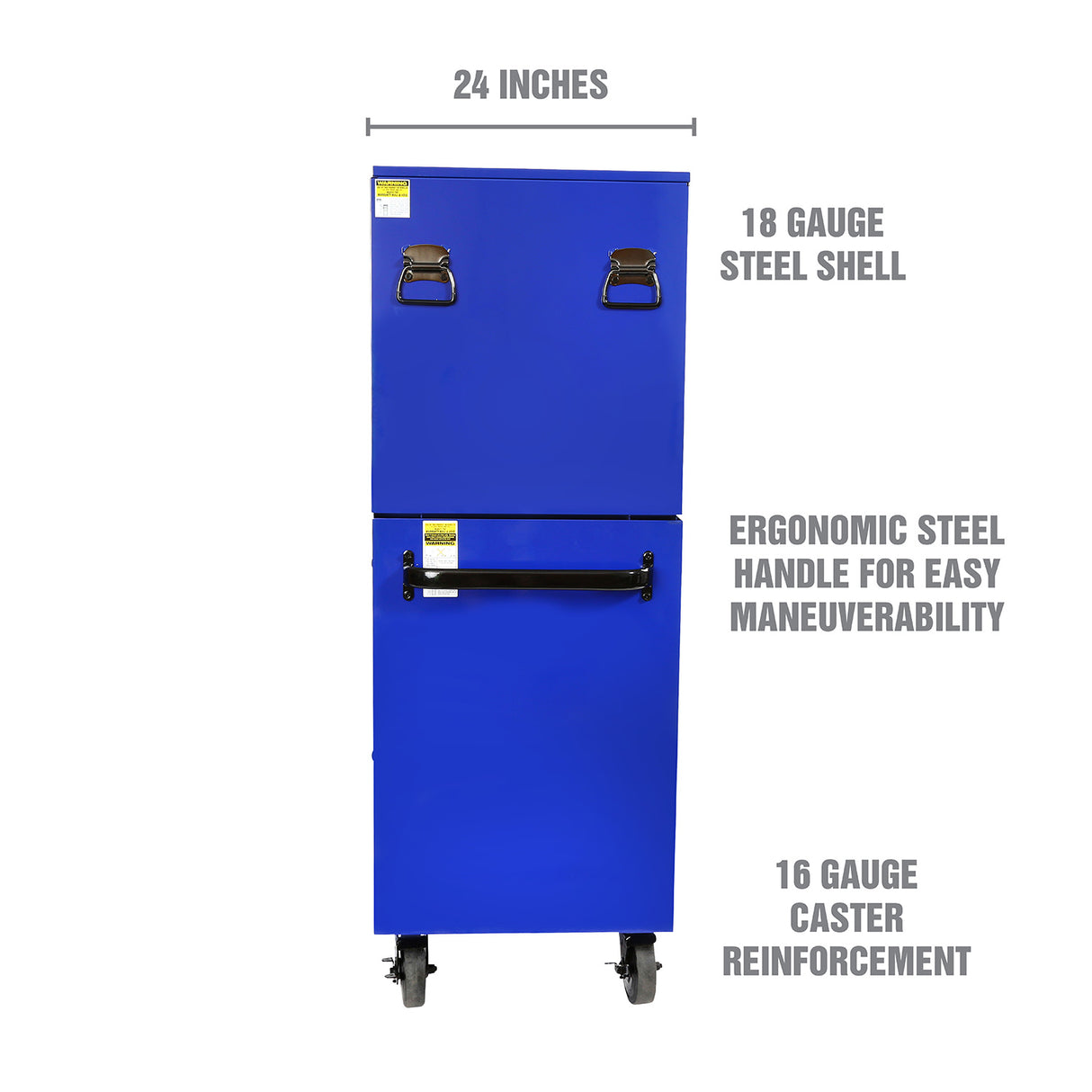 OEMTOOLS 24735 Professional Series 57 Inch Chest and Cabinet Set - Blue Additional Image 2