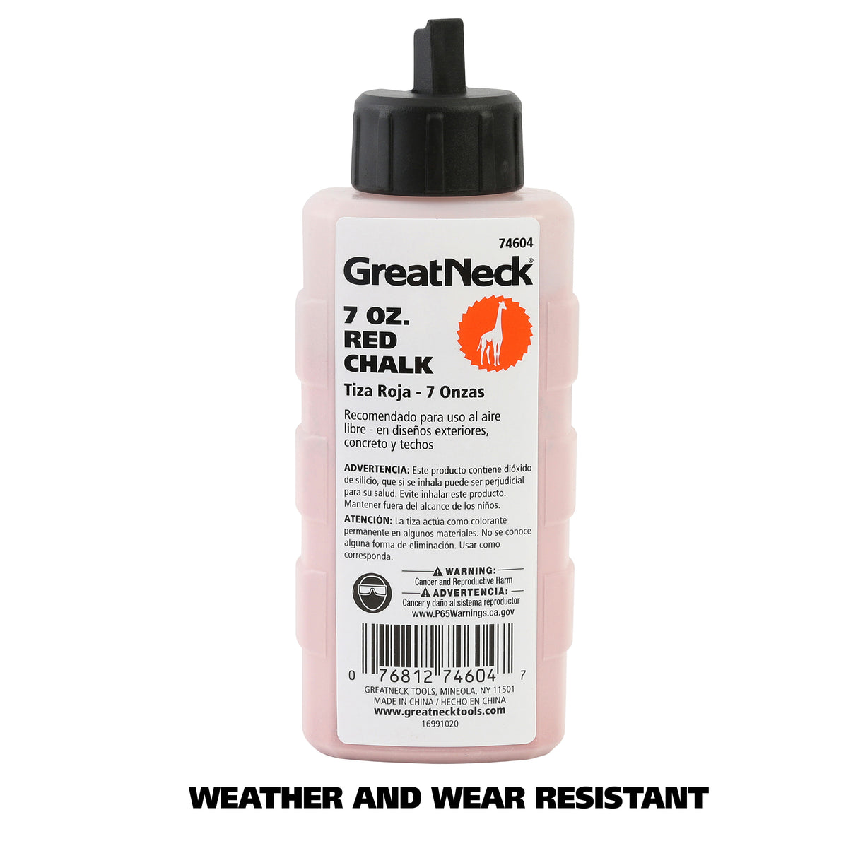 GreatNeck 74604 Red Chalk - 7 Oz Additional Image 2