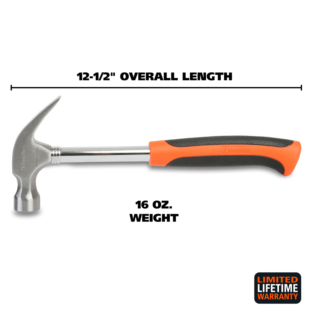 GreatNeck S16C Steel Curved Claw Hammer (16 Oz.) Additional Image 1