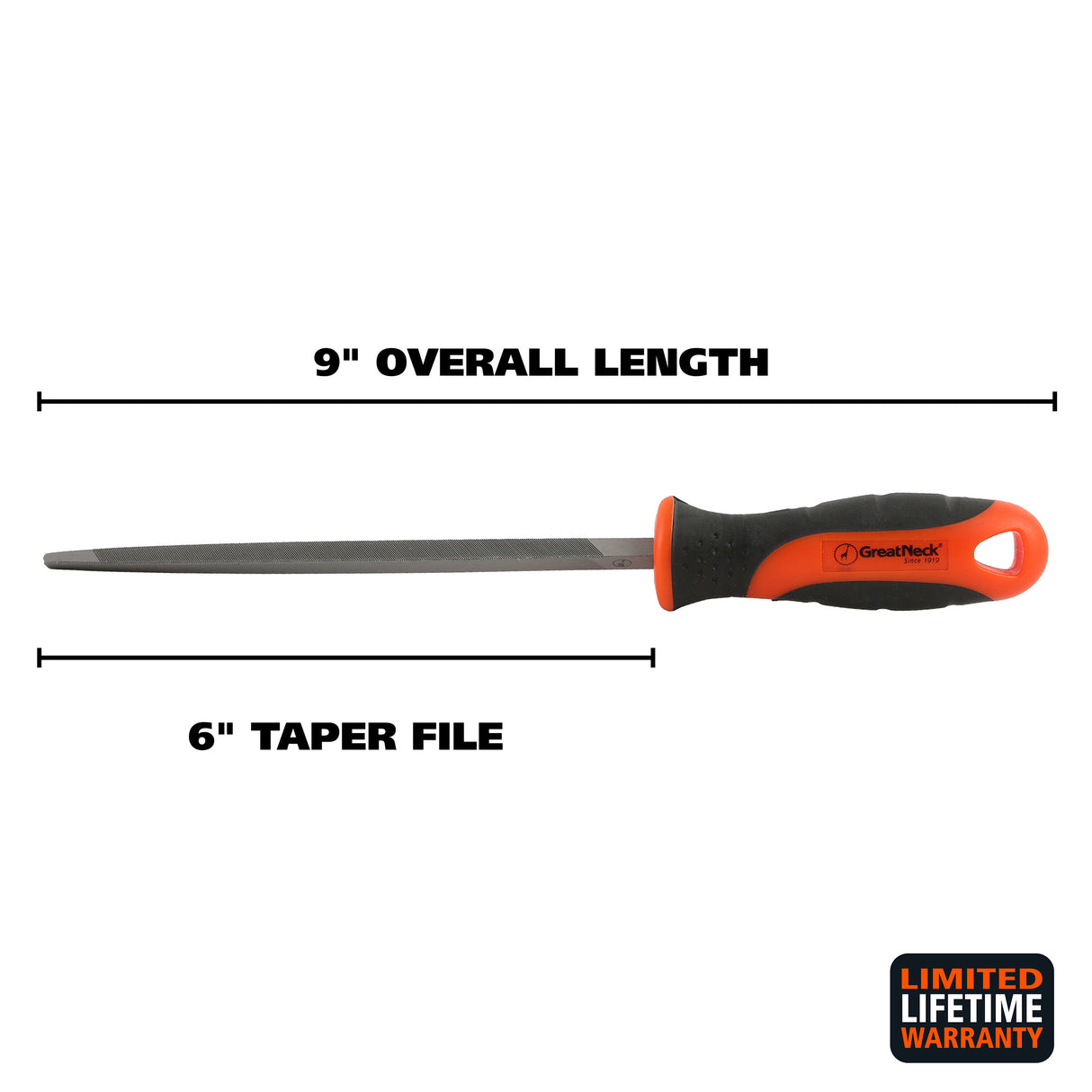 GreatNeck HCT6X Extra Slim Taper File (6 Inch) Additional Image 1