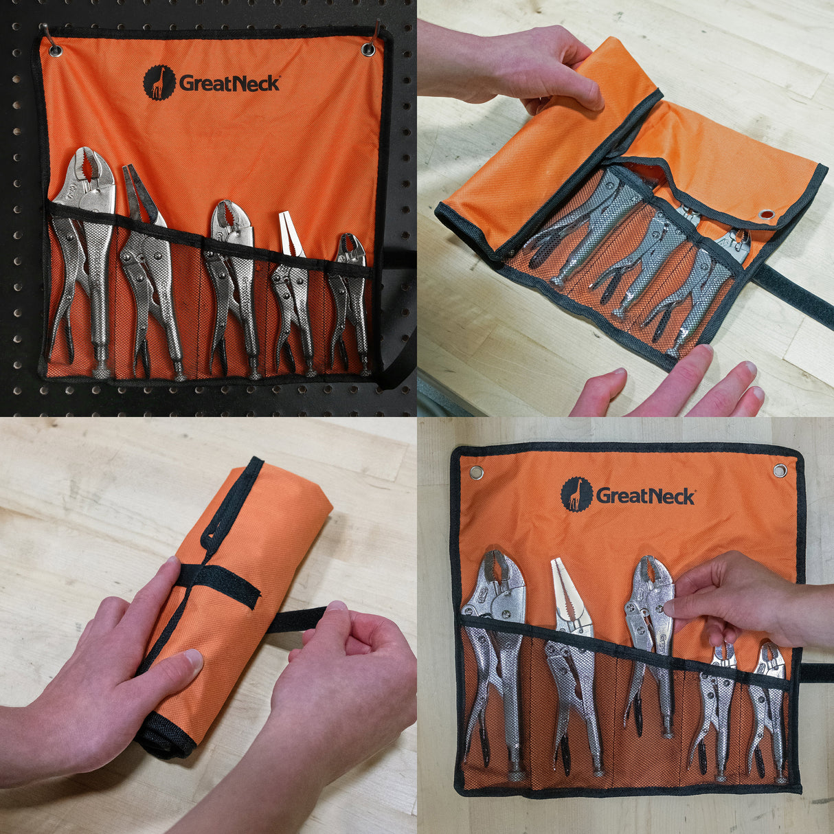 GreatNeck 74230 5-Piece Locking Plier Set Additional Image 9