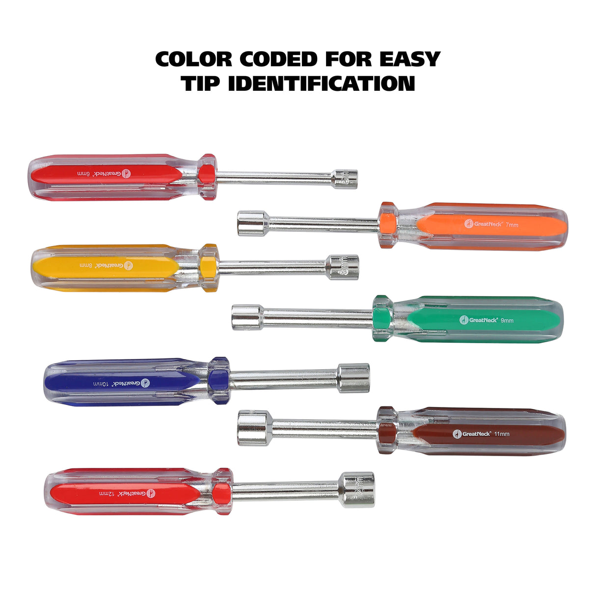 GreatNeck ND71 Professional Nut Driver Set (7 Piece Metric) Additional Image 5