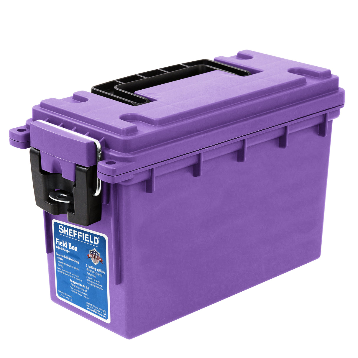 Sheffield 12632- Field Box- Purple, Made in the U.S.A. Additional Image 8