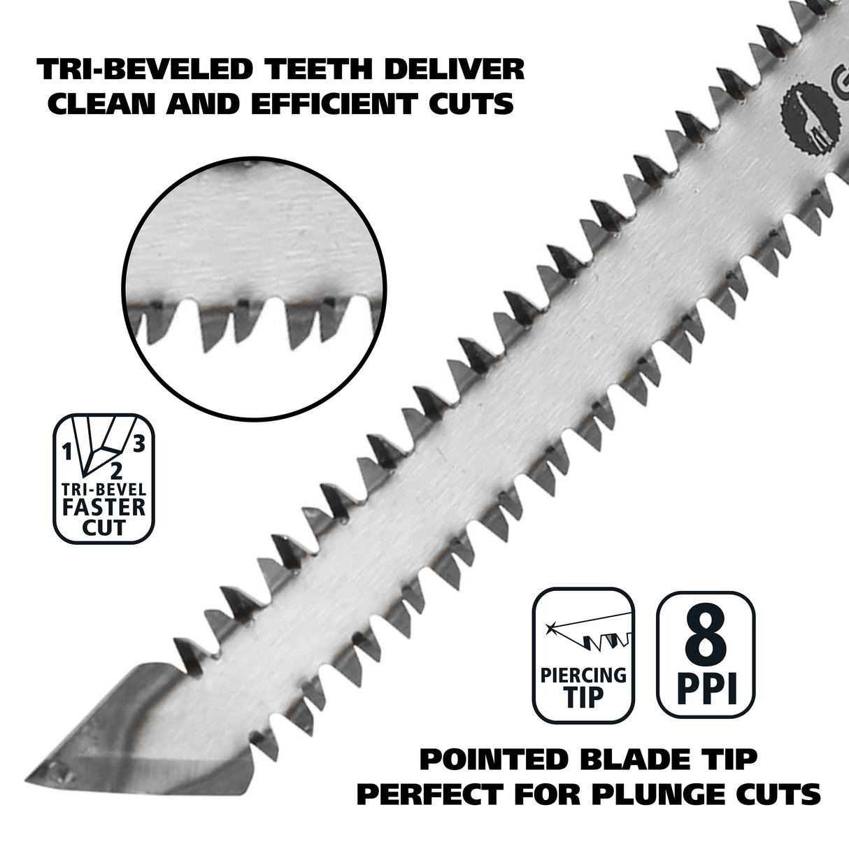 GreatNeck 74030 Double-Edge Jab Saw Additional Image 3