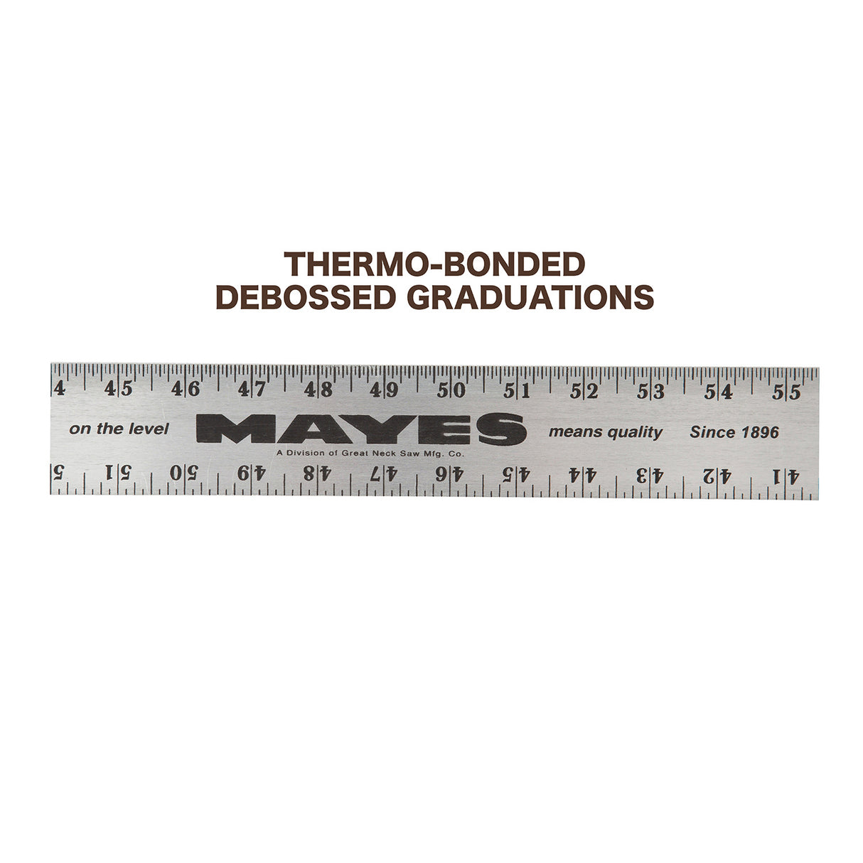 Mayes 10212 Aluminum Straight Edge Ruler (96 x 2 Inch) Additional Image 4