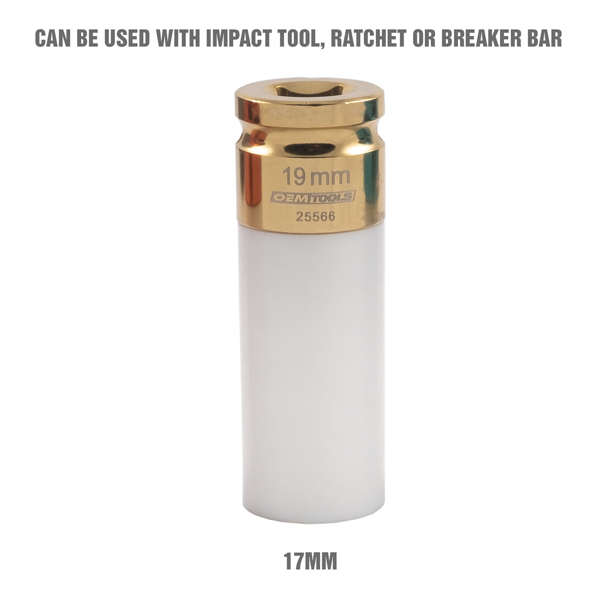 OEMTOOLS 25566 1/2in. Drive 19 mm Non-Marring Lug Nut Socket Additional Image 1