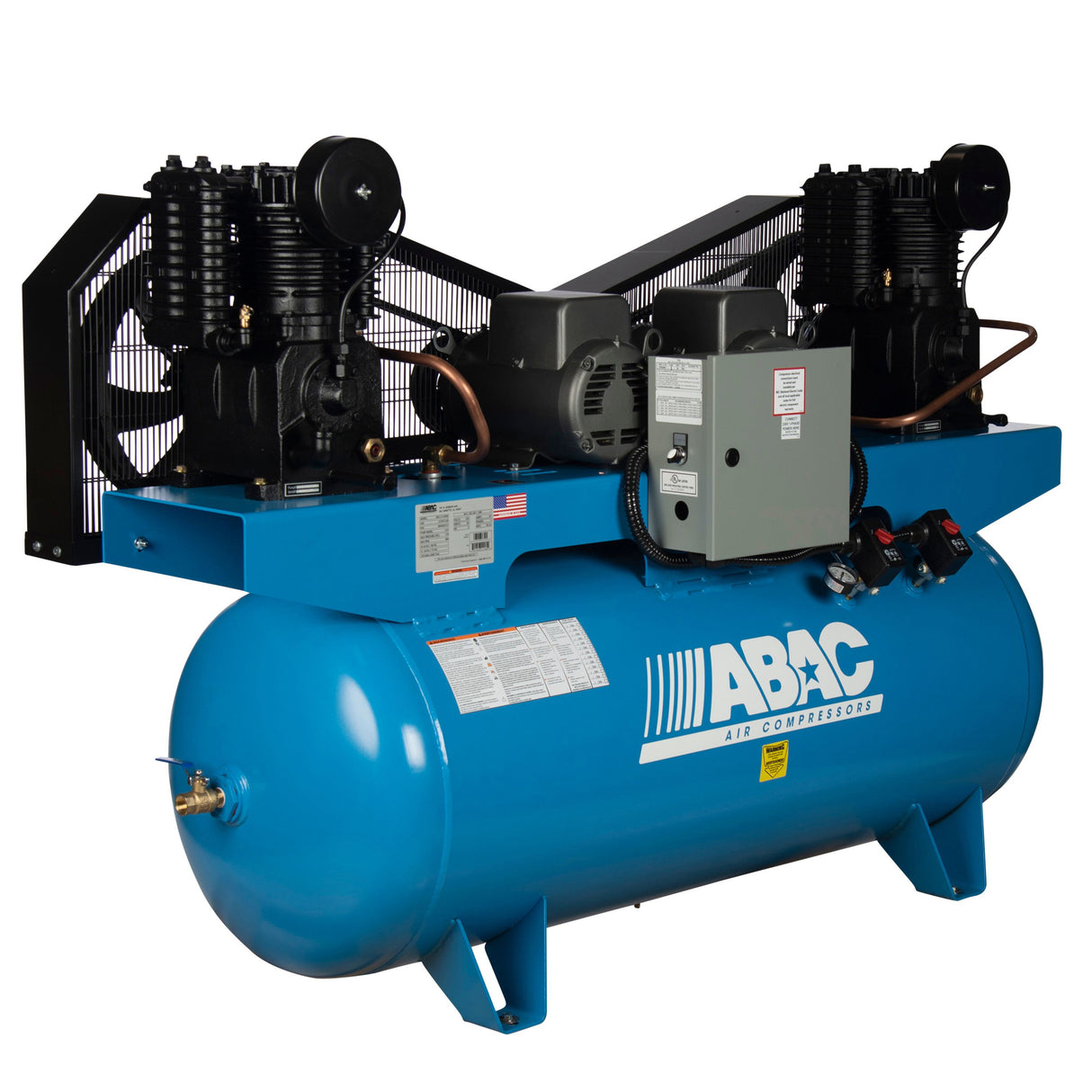 ABAC ABC5-43120HD 5 HP Duplex 2x5 460V 3Ph Air Compressor Additional Image 3