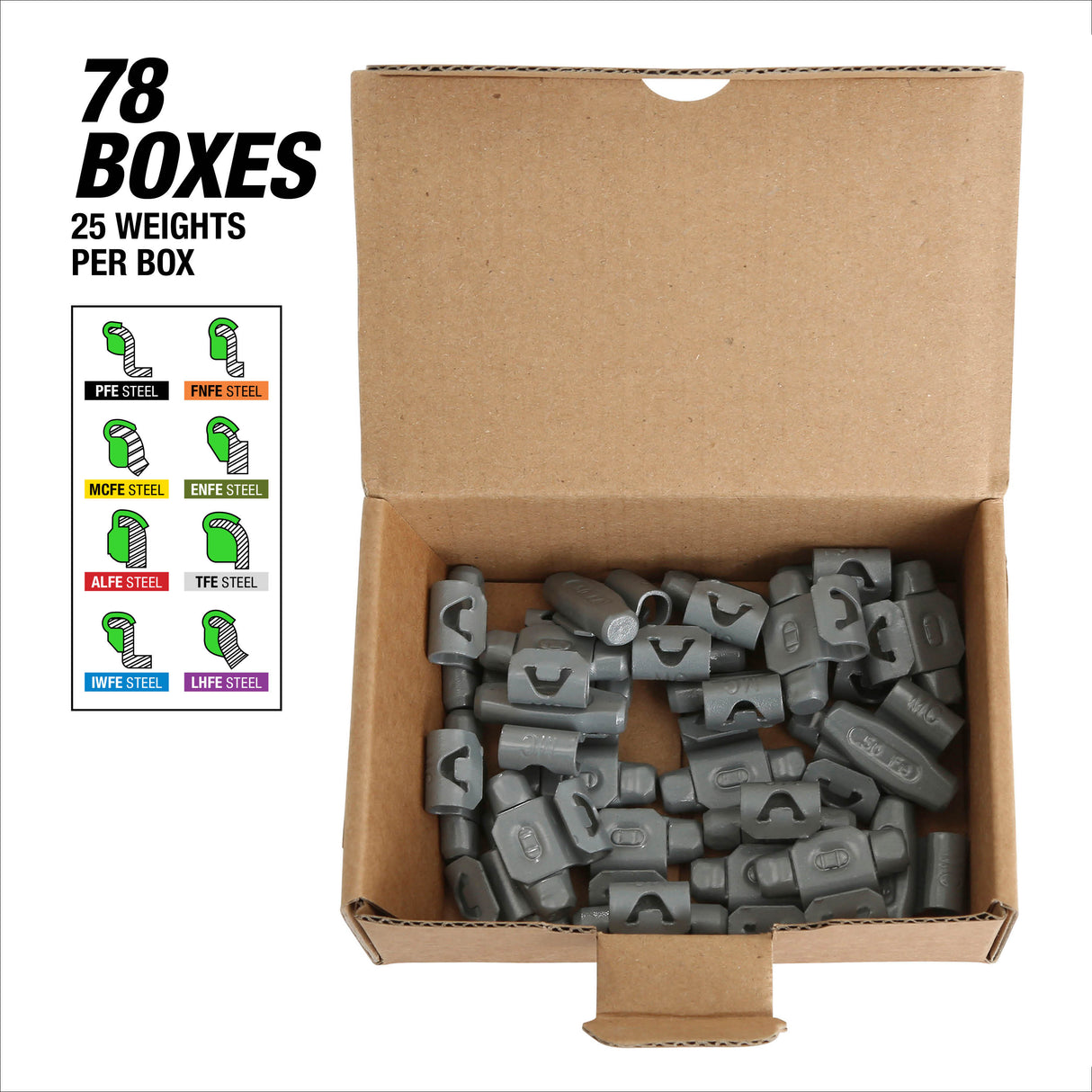OEMTOOLS 68953A Complete Wheel Weight Kit with Floor Rack Additional Image 5