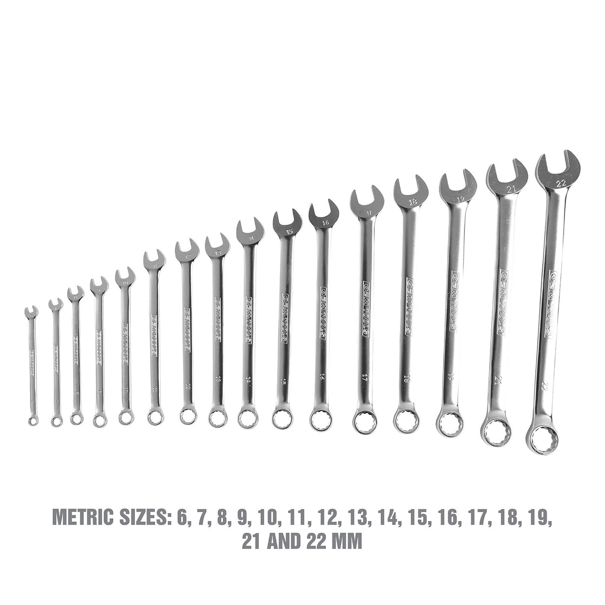 OEMTOOLS 23994 16 Piece Combo Wrench Set (Metric) Additional Image 3