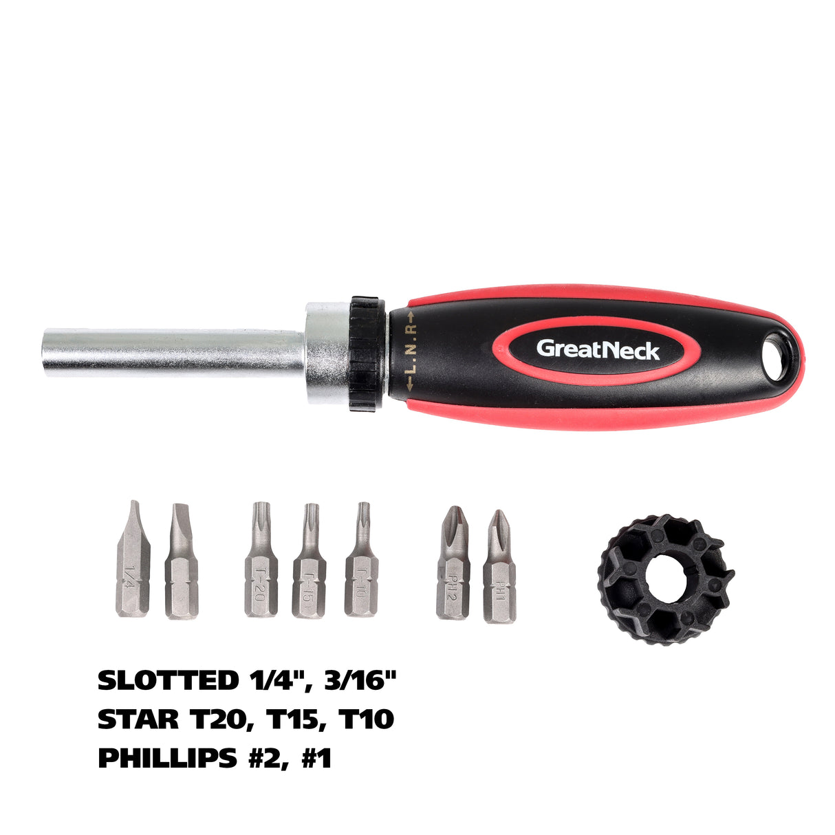 GreatNeck 950DE 7 Piece Multi-Bit Ratcheting Screwdriver Additional Image 3