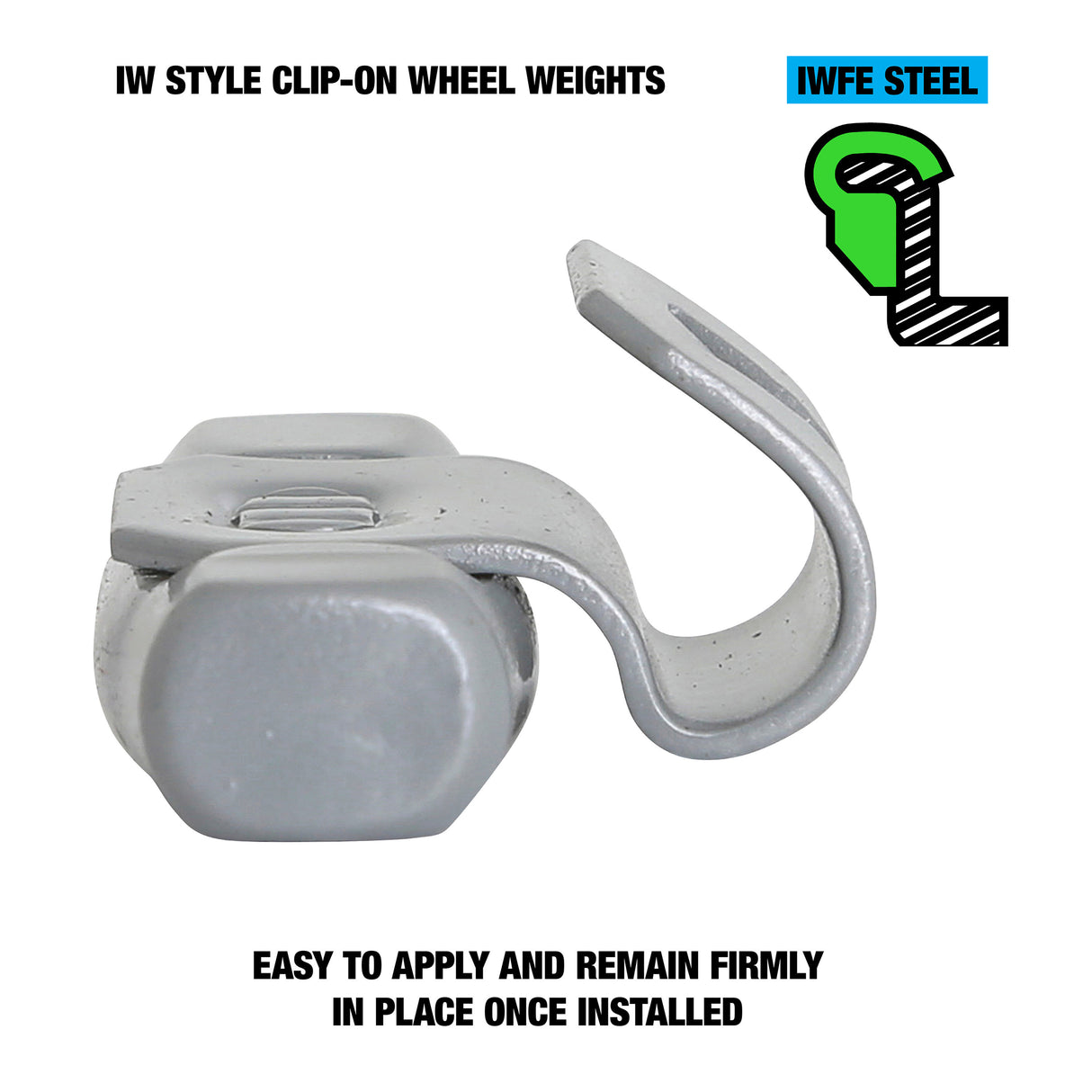 OEMTOOLS 23273 25 gm. IW Style Steel Wheel Weight - 1 Box of 25 Additional Image 2