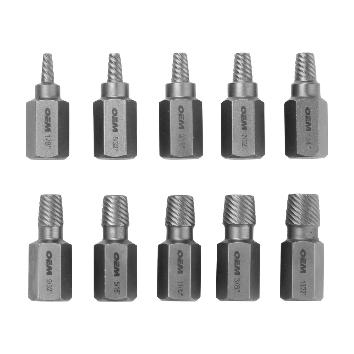 OEMTOOLS 24375 10 Piece Multi-Spline Screw Extractor Set Additional Image 5