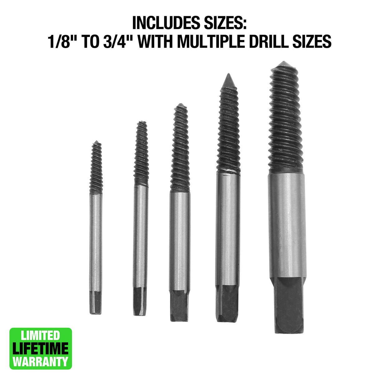 OEMTOOLS 336SE5C 5 Piece Screw Extractor Set Additional Image 1
