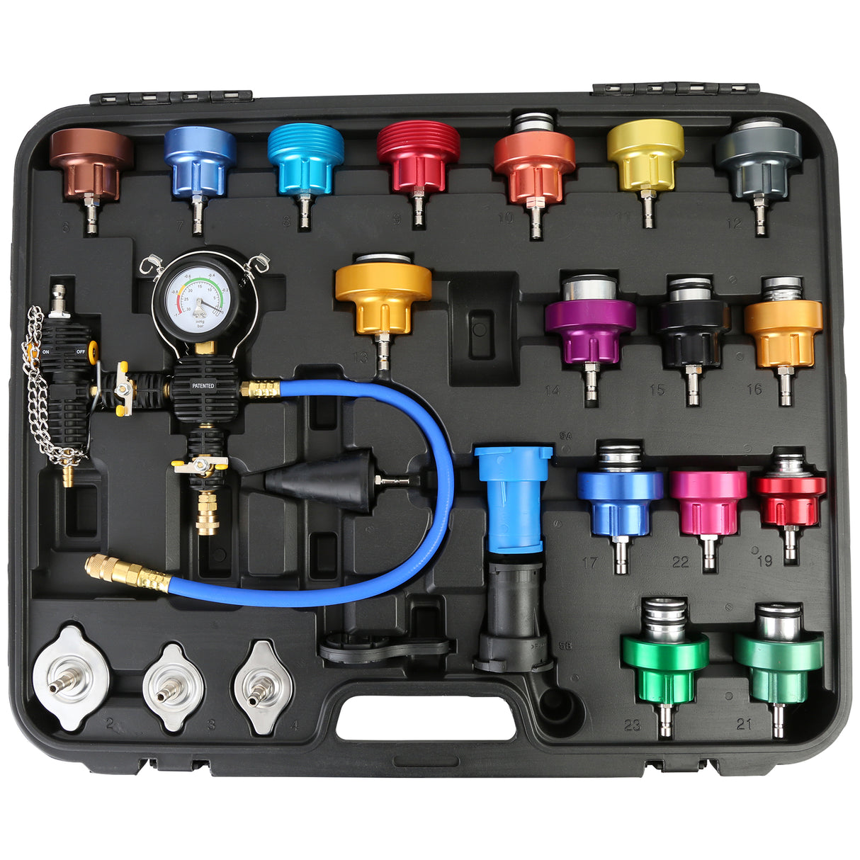 Mastercool 43301-A 27 Piece Master Radiator Pressure Test Kit Additional Image 1