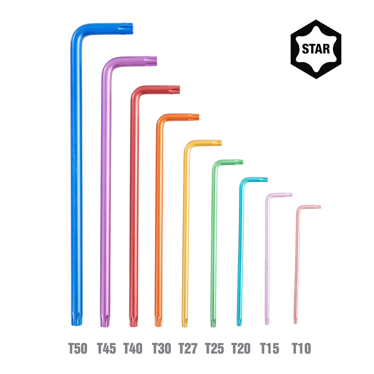 OEMTOOLS 24297 9 Piece Star Key Set Additional Image 1