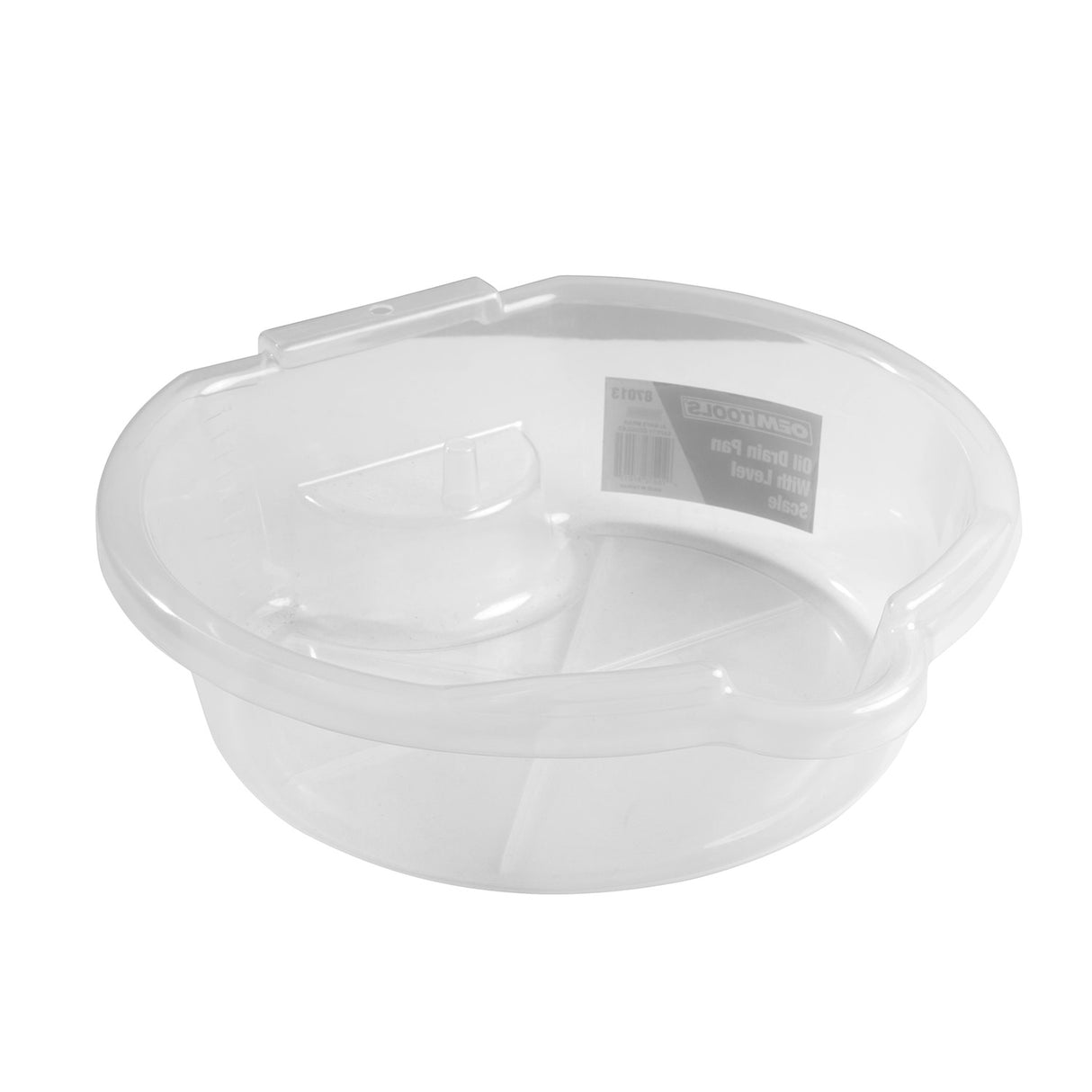 OEMTOOLS 87013 4.5L Oil Drain Pan Clear with Level Scale Additional Image 3